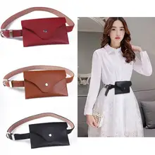 Модный конверт для женщин поясная сумка кожаная поясная сумка Регулируемая пряжка мини Праздничная сумка женская сумка для поясного ремня сумка