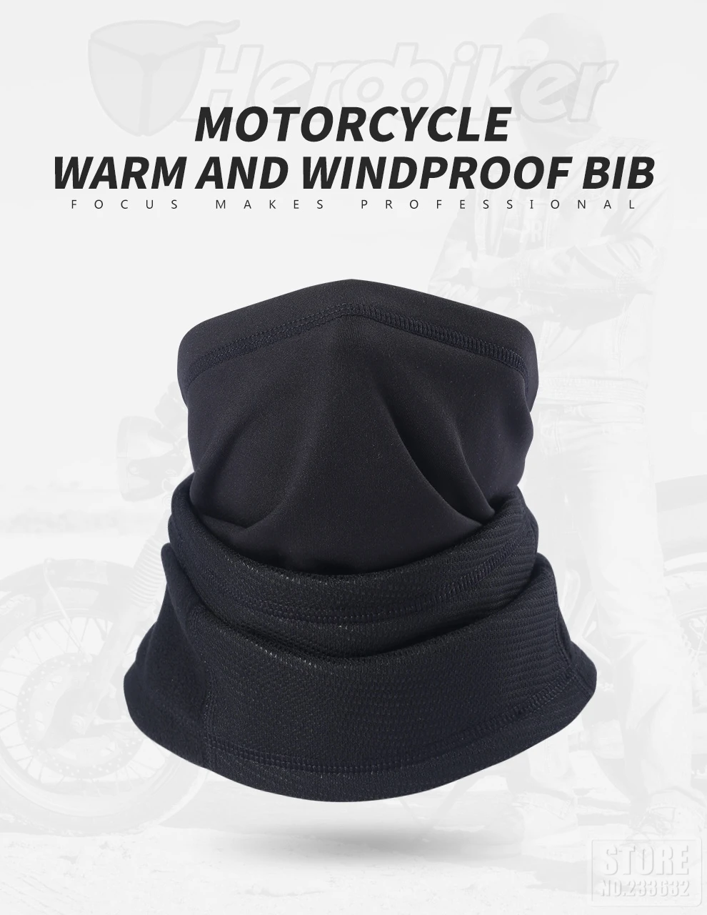 HEROBIKER мотоциклетная маска для лица, Зимняя Теплая Флисовая Балаклава, шапка с капюшоном, велосипедная штормовка, маска для лица, Мужская Флисовая мотоциклетная маска