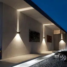 Современный короткий куб Регулируемый поверхностный монтаж 10 Вт светодиодный настенный светильник наружный водонепроницаемый IP65 Алюминиевый настенный светильник садовые фонари ip65