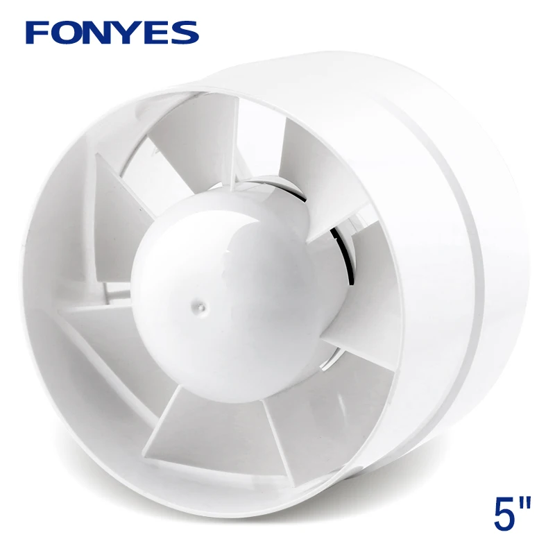 

5 inch mini fan inline duct fan exhaust fan for bathroom toilet ceiling ventilation wall fan ventilator pipe extractor 220V