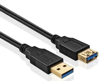 

LBSC SuperSpeed USB 3.0 Type A Male to Female Extension Cable in Black 6 Feet