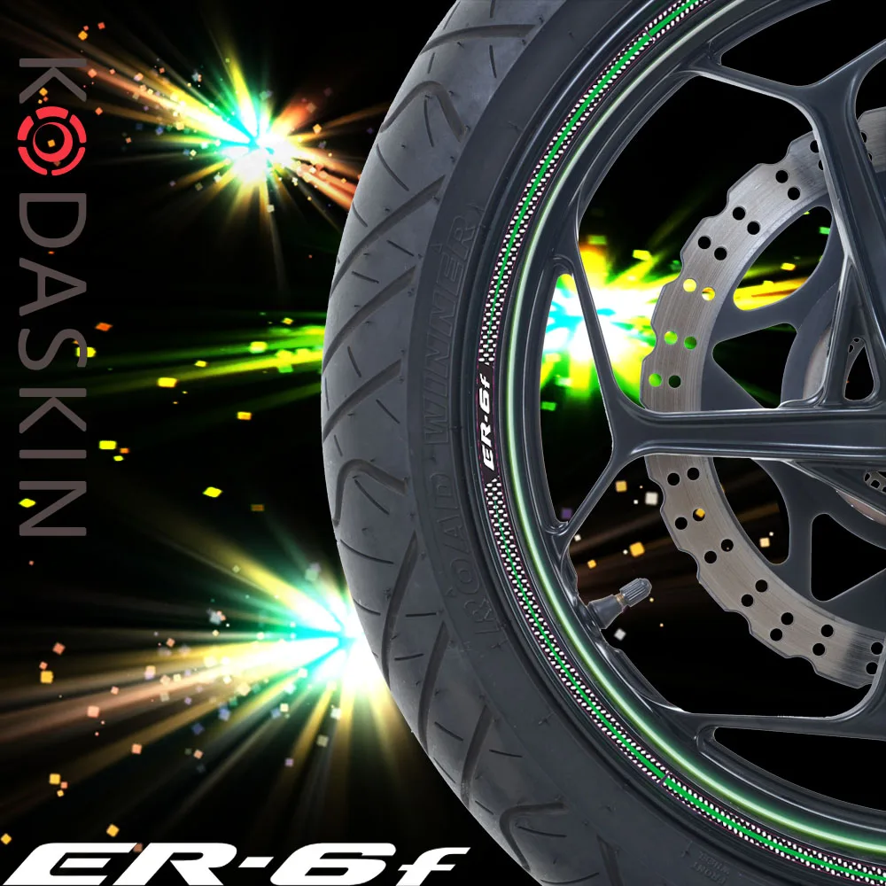 

KODASKIN 2D Emblem Sticker Decal Wheel Rim for ER-6F ER-6N Ninja 300 Ninja 650 Ninja 1000 Versys 650