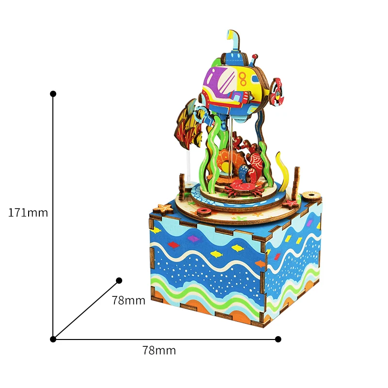 Free-Shipping-Robotime-3D-Puzzle-DIY-Assembling-Toys-Wooden-bar-promotional-gift-Girl-Friend-Music-Box (2)