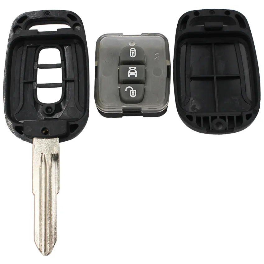 3 кнопки дистанционного ключа смарт-ключ автомобиля 433 МГц ID46/PCF7936 чип для Chevrolet Captiva Opel Antara 2006 2007 2008 2009 необработанное лезвие