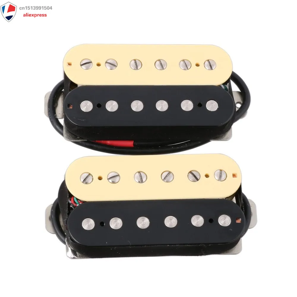 1 Seat Zebra Electric Guitar Humbucker Pickup Alnico 5 Double Coil Neck & Bridge Pickup