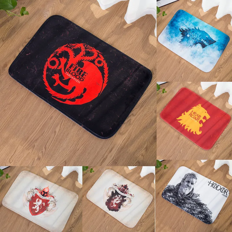 

Game of Thrones Floor Rug Doormat Doorway Carpet Bed Living Room Home Kitchen Outdoor Table Floor Non-slip Mat Gift