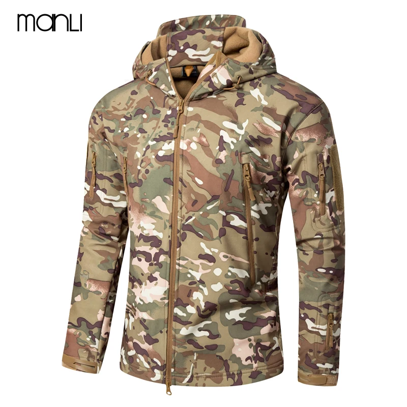 

MANLI Waterproof Lurker Shark Skin Softshell Jacket Outdoor Hunting Sports Army SWAT Military Training Windproof Outerwear Coat