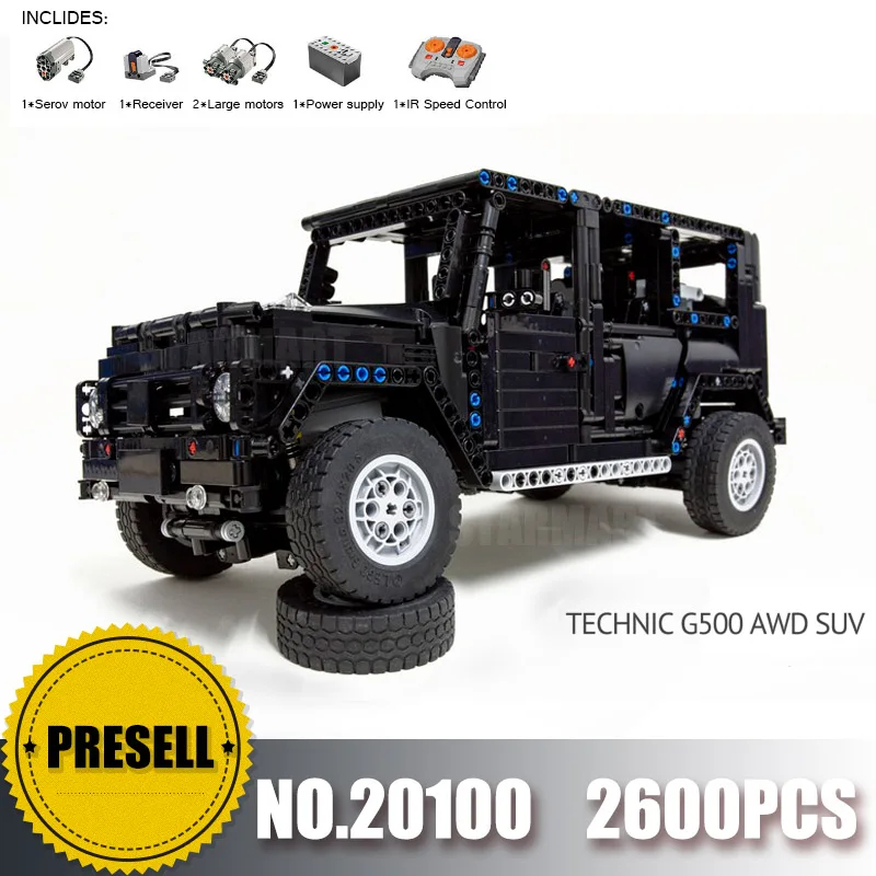 

Lepin Technic 20100 Legoing MOC 2425 G500 AWD Wagon RC motors model Building Block Brick Christmas Gifts Educational DIY toys