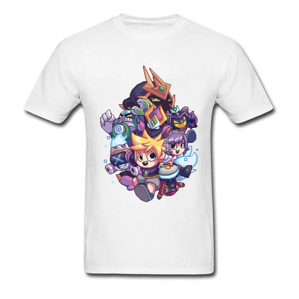 Classic Men Tops Shirts Arcade Up Fitness Tight Tshirts All Cotton Short Sleeve Funny T-Shirt Round Collar Drop Shipping Arcade Up white