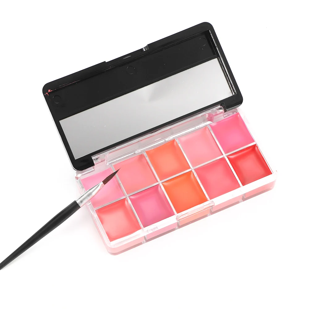 New Makeup Sets 10 Colors Makeup Lip Gloss Palette Sexy Lip Moisturizer Cosmetic Lipstick