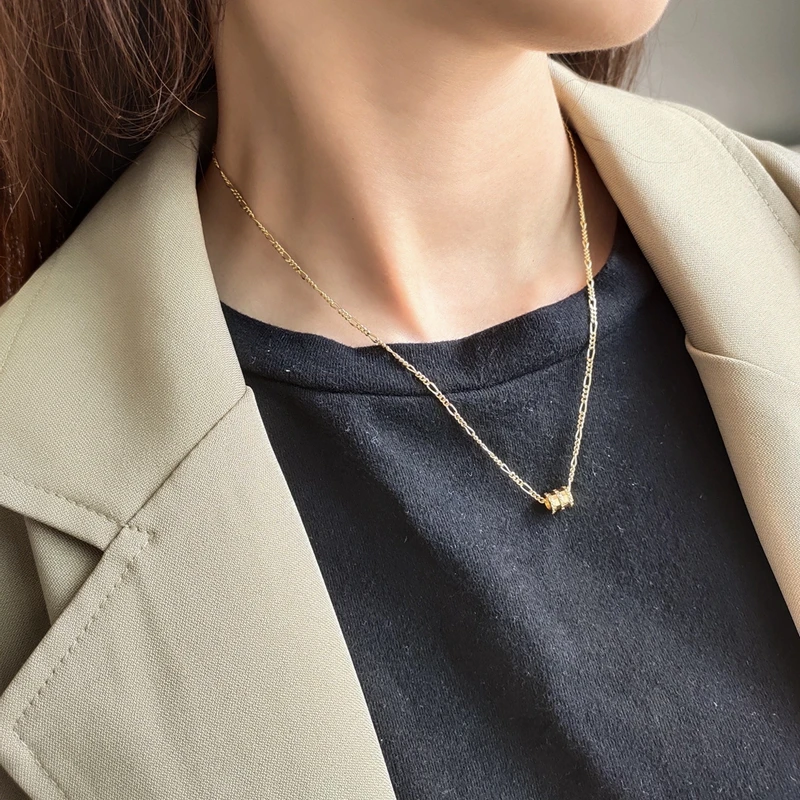 Silvology ожерелье из стерлингового серебра 925 пробы с счастливыми бусинами золото простой темперамент элегантное подвесное ожерелье для женщин ювелирные изделия дружбы