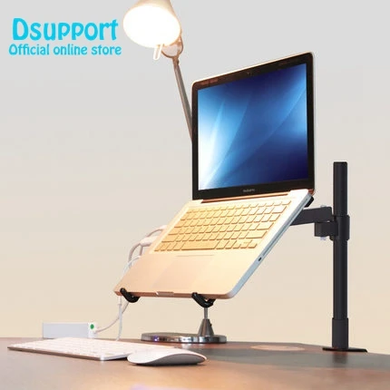 Achat Bureau Réglable En hauteur De Serrage 11 15 pouce Ordinateur Portable Support de Mouvement Complet De Refroidissement Lapdesk Support Pour Ordinateur Portable Support Pour Tablette