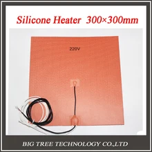 3d drucker beheizte bett heatbed 300*300mm, 220 V, NTC 100 Karat Thermistor, Silikon-heizung mit M3 aufkleber, gute Qualität