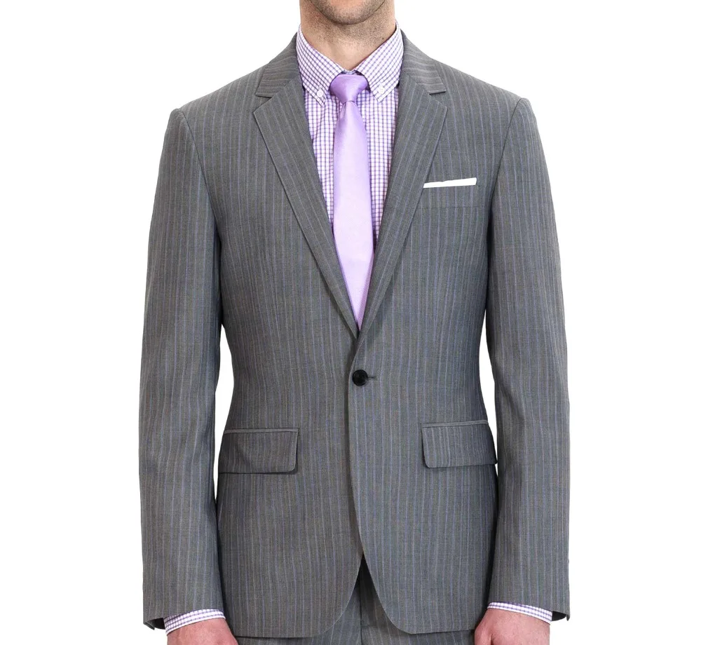 HCF By Air Men's 1 Piece 1 Button Grey Flat Collar Slim Fit Party Business Formal Men Suits Jacket HCF By Air Men's 1 Piece 1 Button Grey Flat Collar Slim Fit Party Business Formal Men Suits Jacket