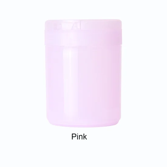 1 шт. пустая коробка для хранения ногтей контейнер для маникюрных принадлежностей пластик розовый белый инструменты для дизайна ногтей Косметика Макияж хлопок Органайзер держатель TRA12 - Цвет: Pink