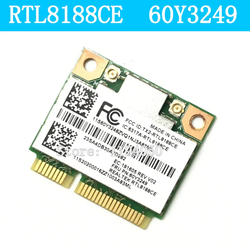 

Lenovo ThinkPad RTL8188CE T420 X220 T430 X230 E430 X230 T520 b/g/n Wireless card 60Y3249 RTL8188 WLAN WIFI