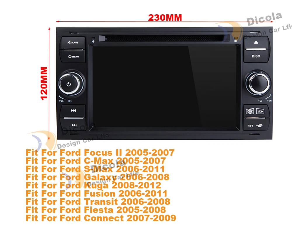 Discount Android 8.0 4G+32G Octa Core 2 din Car DVD PLAYER For Ford Mondeo S-max Focus C-MAX Galaxy Fiesta Form Fusion Radio stereo 0