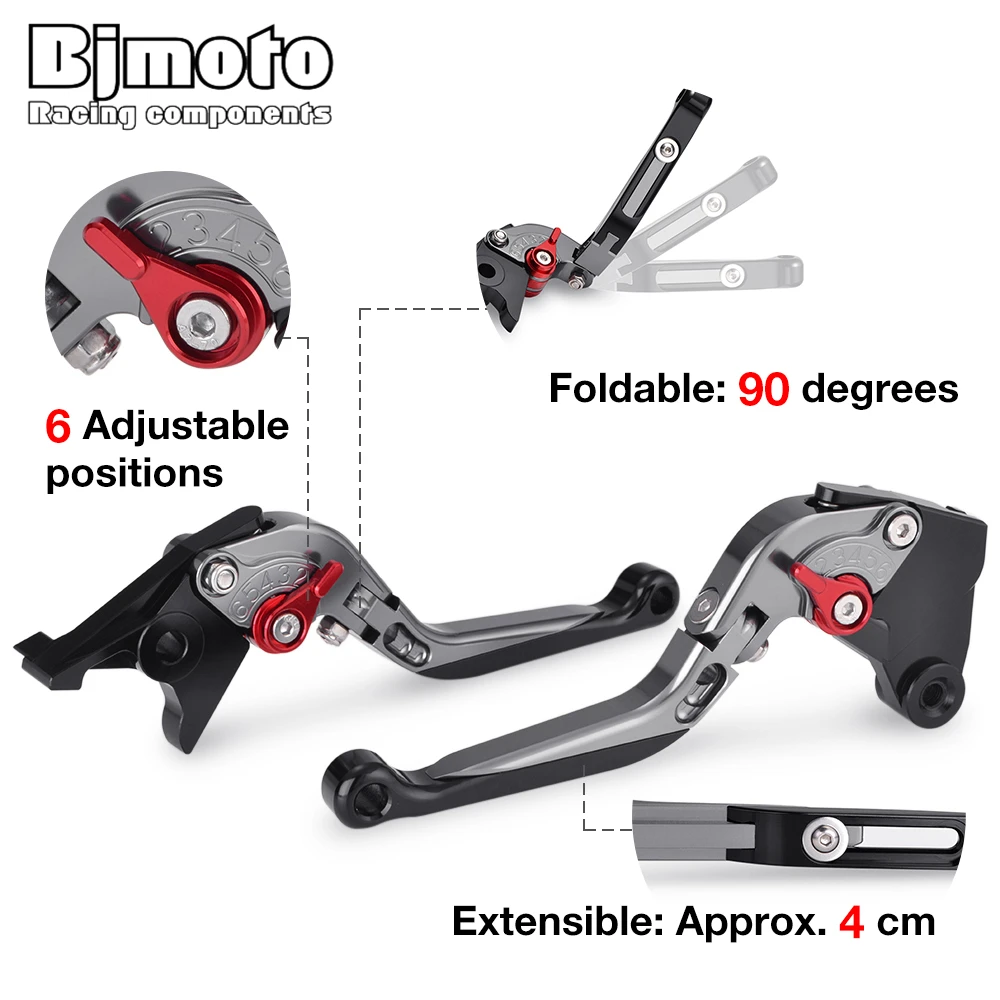 Выдвижные рычаги тормозной муфты BJMOTO CNC для Aprilia TUONO V4R /Factory 2011 2016 складные тормоза