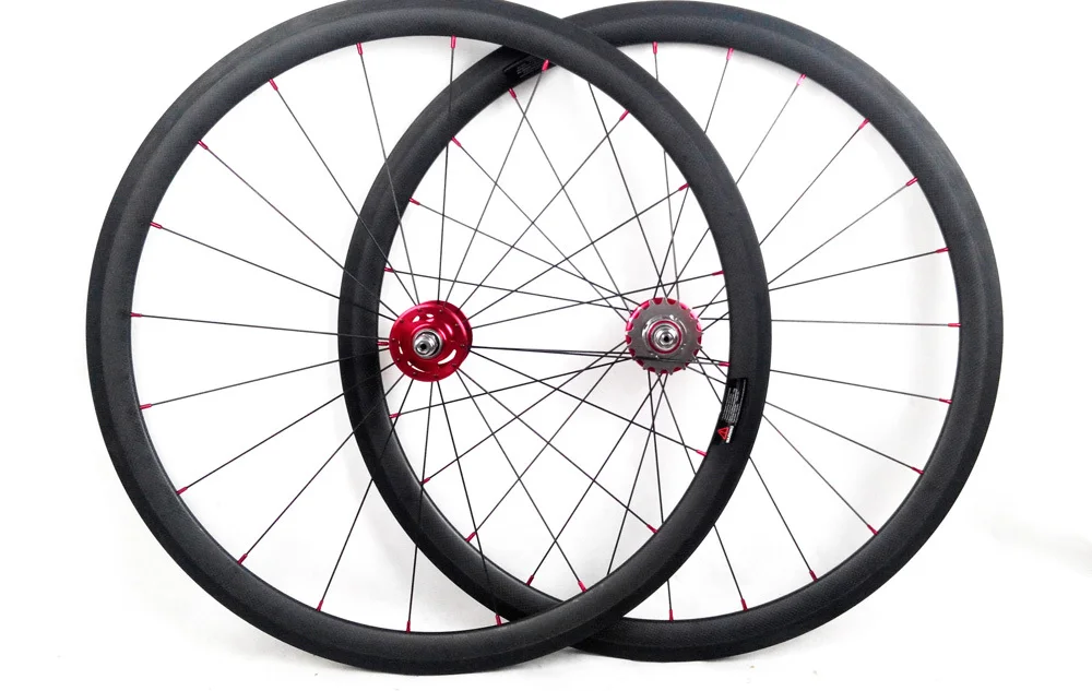 38mm clincher carbon bicycle racing track single speed wheel track use 700C 25mm width glossy or matte