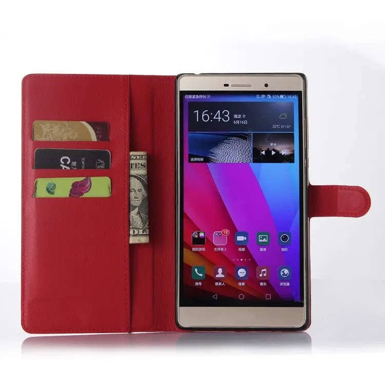 Luxury Wallet Flip PU Leather Case Cover For Huawei P8 Max Case Cell Phone Case Back Cover Skin With Card Holder Stand (7)