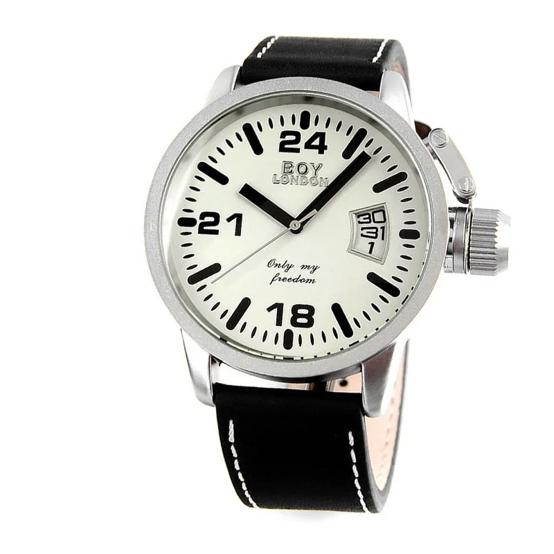 Hot Sale New Custom Luxury Brand Boy London Watch Genuine Leather Strap