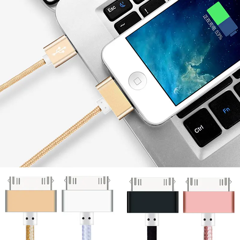 Usb кабель для быстрой зарядки iphone 4 s 4s 3g S iPad 1 2 3 iPod Nano itouch 30 Pin зарядное устройство