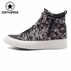 Converse Оригинальные кроссовки Для женщин высокие Скейтбординг обувь холщовые кеды