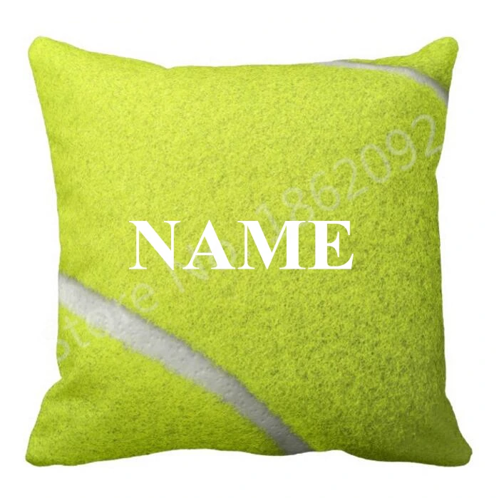 Personalized Tennis Ball Gift Custom Name Tennis Ball Throw Pillow Case Cushion Cover Novelty Tennis Chair Personalized Tennis Ball Gift Custom Name Tennis Ball Throw Pillow Case Cushion Cover Novelty Tennis Chair