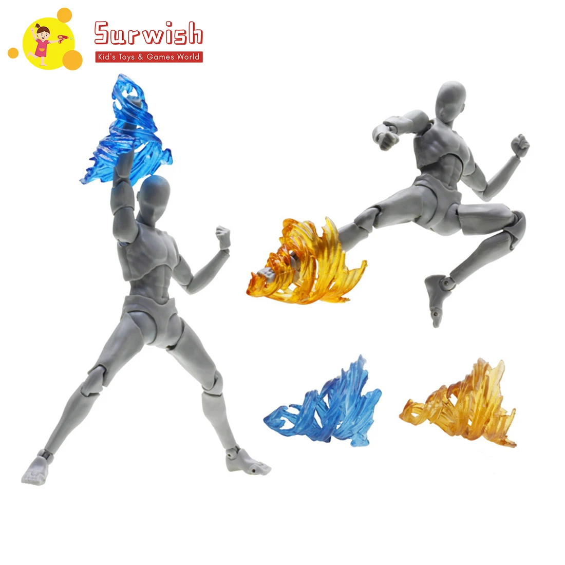 

Surwish Model Whirlwind Kick Effect Decoration Whirlwind Model For General Scale Model - Transparent 7 Color