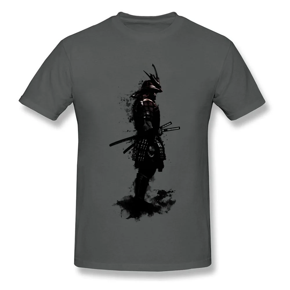 Normal Armored Samurai Casual Short Sleeve Summer Fall Tees Fashionable Round Neck Cotton Fabric Top T-shirts Man Tshirts Armored Samurai carbon