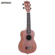 Ammoon 2" Акустическая гитара Sapele Ukelele 15 Лада 4 струны Гавайская гитара высокого качества струнный музыкальный инструмент