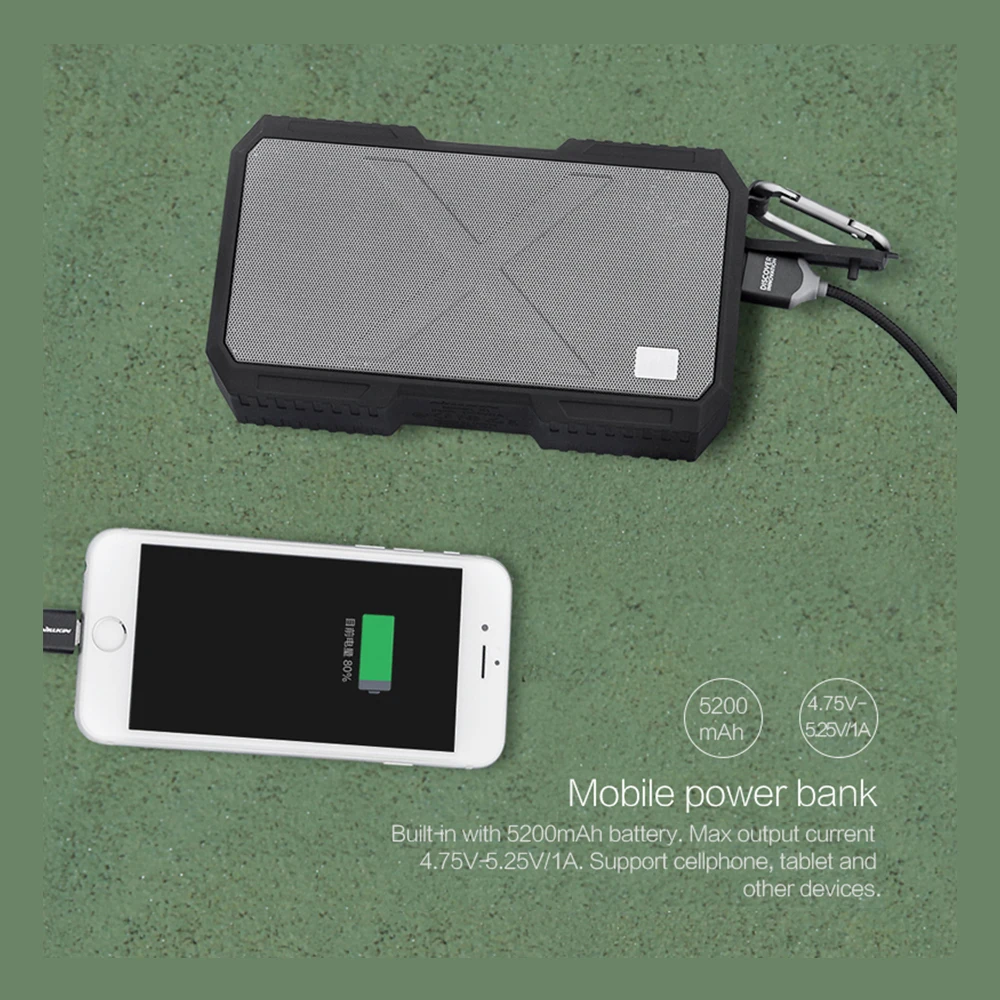 Nillkin X 1 Bluetooth Динамик Power Bank Водонепроницаемая портативная колоночная коробка