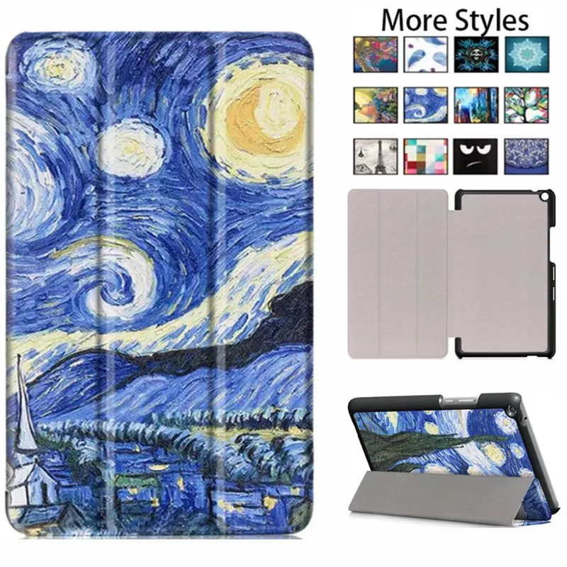 Чехол для планшета Huawei Media Pad T3 8 0 однотонный Тонкий чехол с подставкой откидной