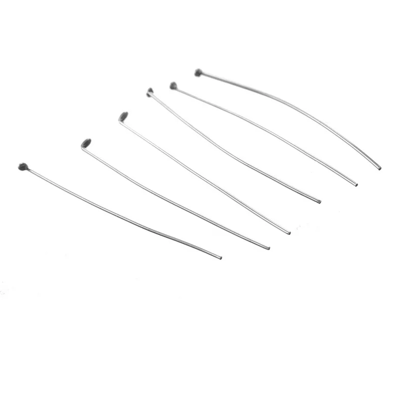 

500/1000pcs Silver Tone Stainless Steel Head Pins DIY Jewelry Accessory