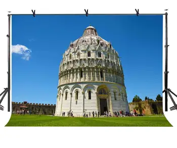 

7x5ft Pisa Church Backdrop Pisa Dome Religious Architecture Photography Background and Studio Photography Backdrop Props
