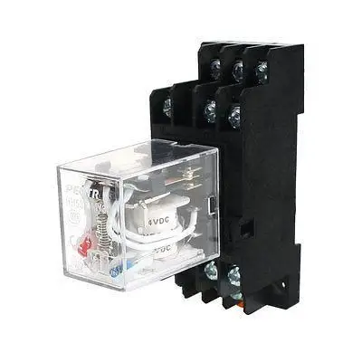 

DC24V Coil 3 Phase 3NO+3NC 3PDT 11Pins Electromagnetic Relay w Socket