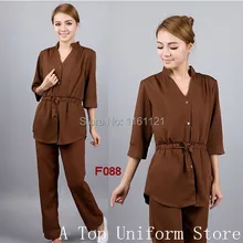 Распродажа для взрослых женщин, настоящая женская рабочая одежда в китайском стиле для бара красоты, тайские Комбинезоны для ног, магазин для купания, арт F088