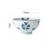 Japanese Style Underglaze 4.5 Inches Ceramic Dinner Bowls Small Round Soup Rice Bowl Tableware Dinnerware 8
