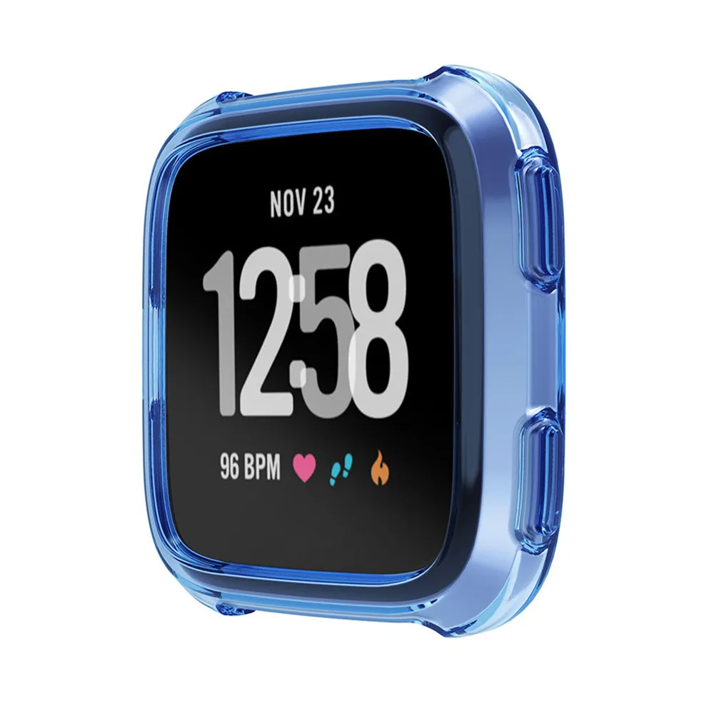 Ultra-thin Soft Plating TPU Case Cover For Fitbit Versa 2 Full Protection Silicone Cases wearable devices Smartwatch Protector