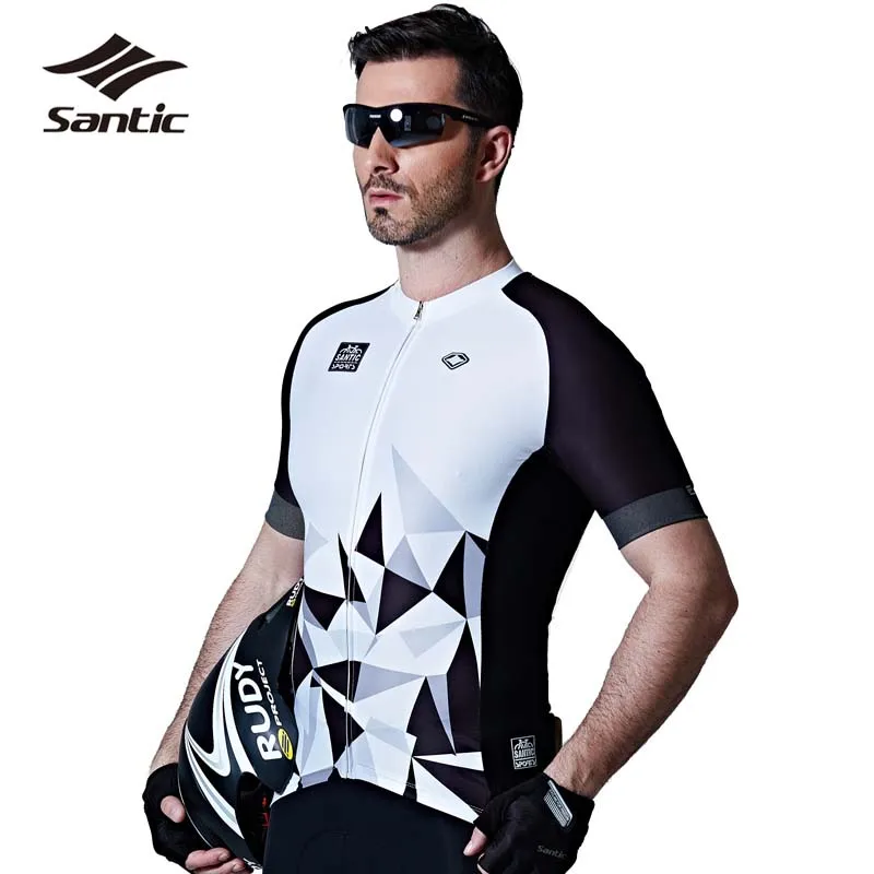 

Santic Cycling Jersey Men Short Sleeve Bike Jersey 2018 Pro Team Bicycle Shirt Summer Quick Dry Downhill Jersey Maillot Ciclismo