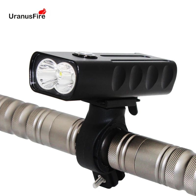 

Uranusfire front handlebar cycling led light headlight Usb Rechargeable Bike Light with battery Flashlight Torch Head light lamp