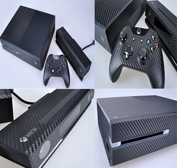Съемная Виниловая пленка для Xbox one консоль из углеродного волокна Защитная