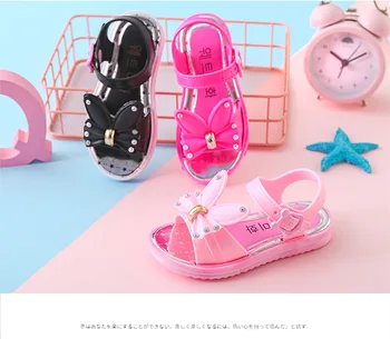 

New children's shoes girls sandals children's princess shoes summer new soft bottom little girl bow fashion student shoes