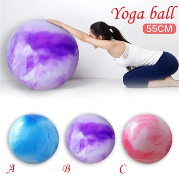 

Sports Yoga Balls Bola Pilates Fitness Gym Balance Fitball Exercise Pilates Workout Massage Ball 55cm