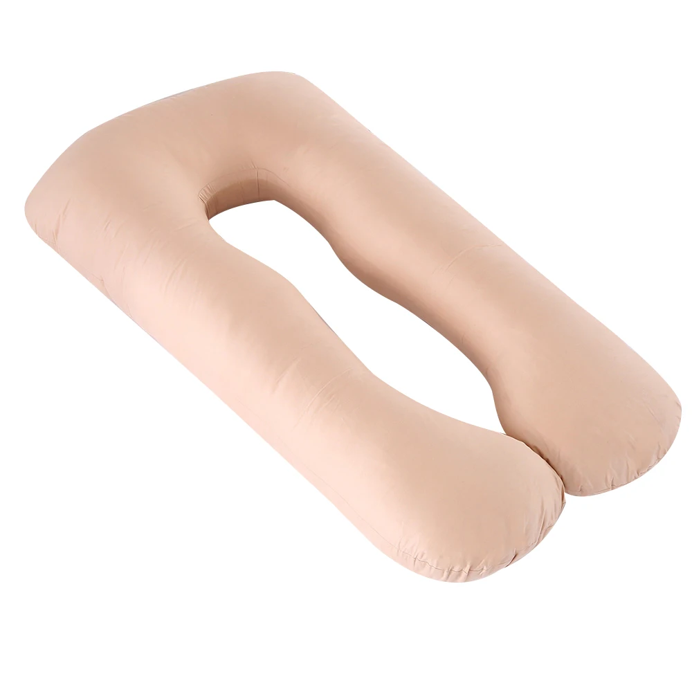 Новая подушка для сна для беременных с хлопковой наволочкой для женского тела u-образные подушки для беременных постельные принадлежности - Цвет: Light Brown