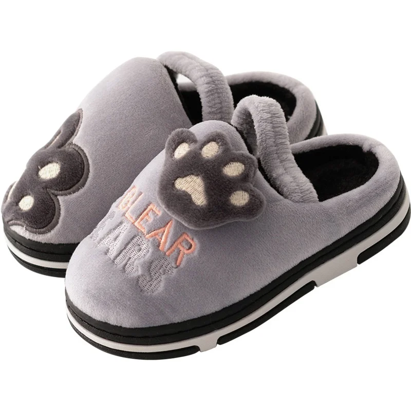 

Toddler Baby Shoes Autumn Winter Warm Kids Slippers Boys Girls Household Indoor Cotton Shoes Non-slip Children's Slippers