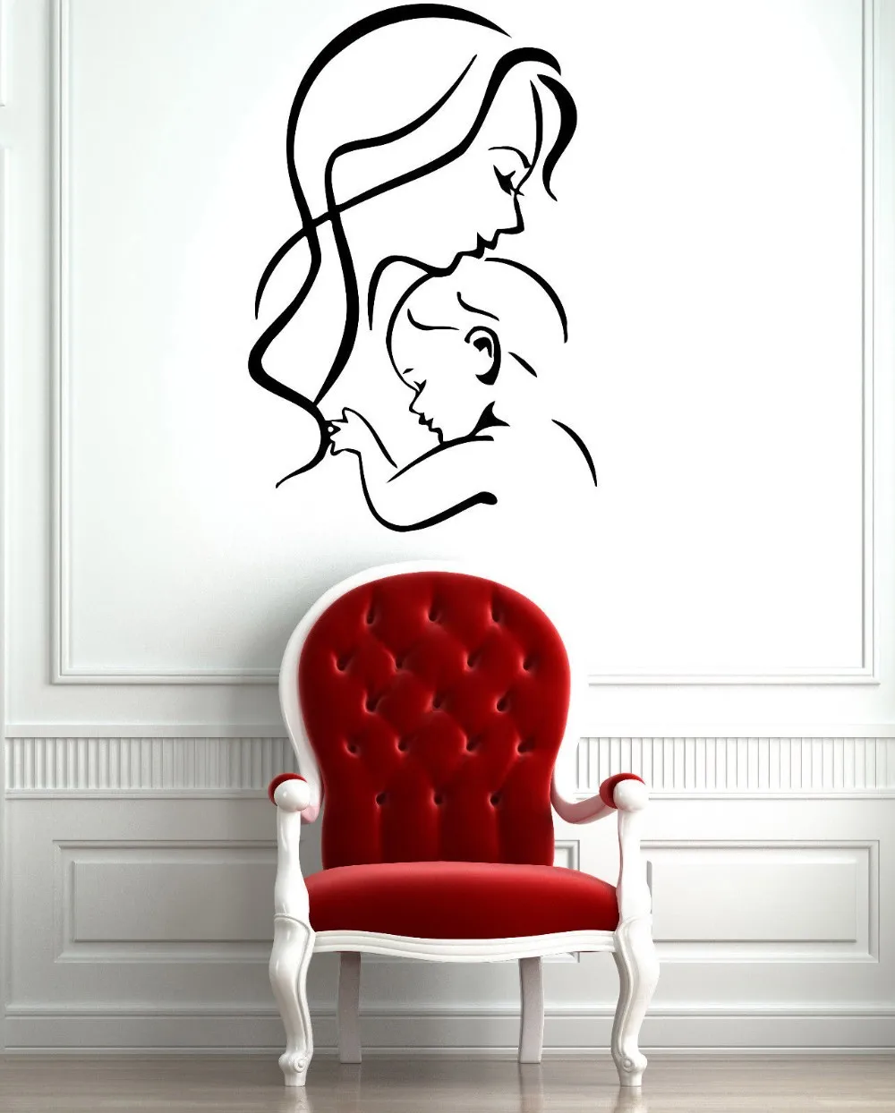 Mother And Baby Wall Stickers Home Decor Vinyl Decals Cozy