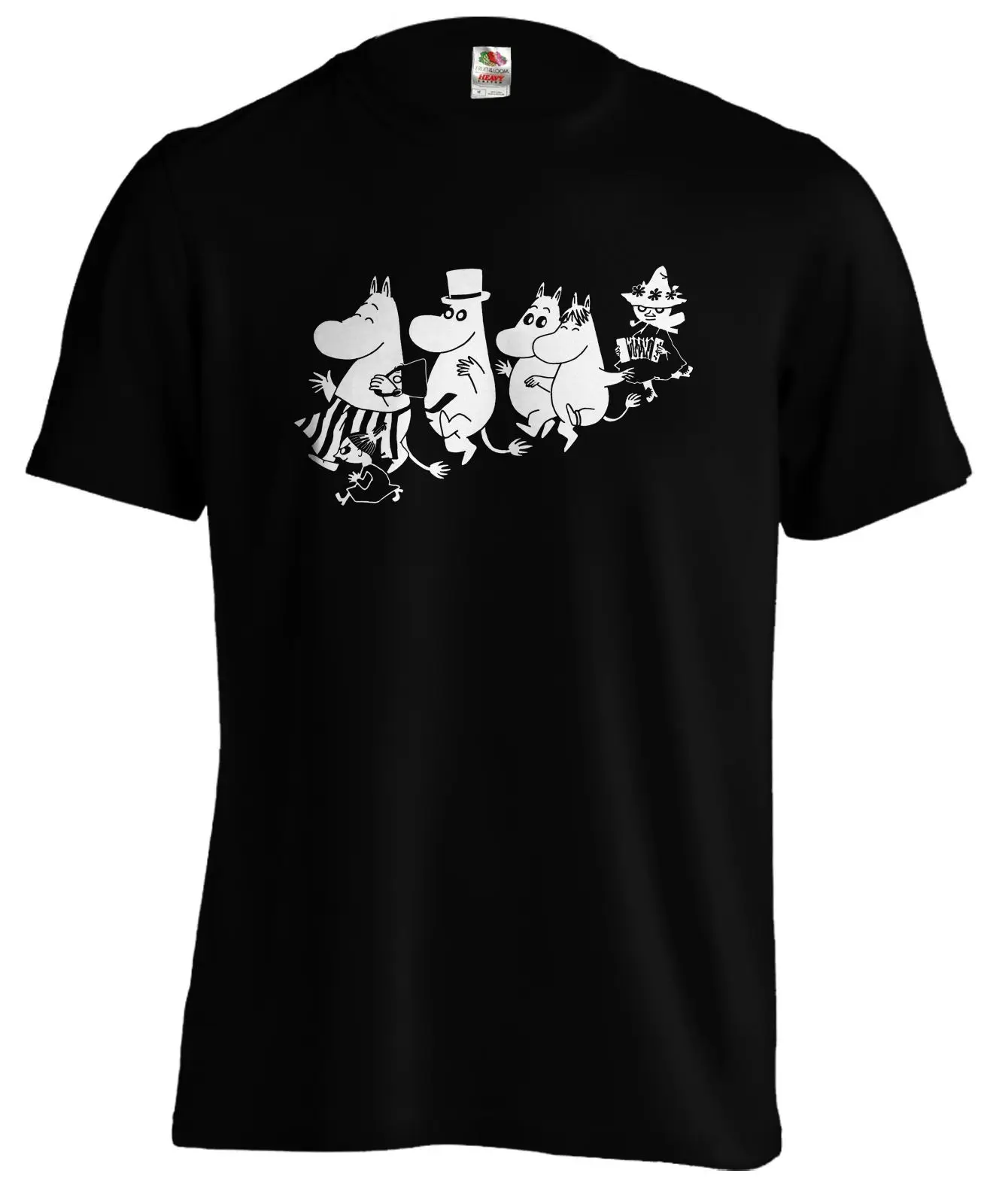Moomin семейная футболка mumin tee Snufkin Snorkmaiden Летняя мужская модная Удобная модный