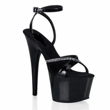 Новая серия han, каблук 17 см, с открытым носком, со стразами, на ультравысоком каблуке, туфли для торжественных мероприятий, фото для женской танцевальной обуви