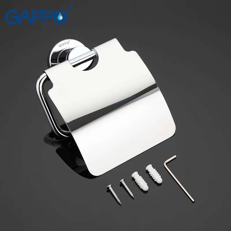 Billige GAPPO Papier Halter Abdeckung rolle Wc Papier halten Antike messing Rolle Papier Aufhänger mit Abdeckung Moderne Badezimmer Zubehör Wand